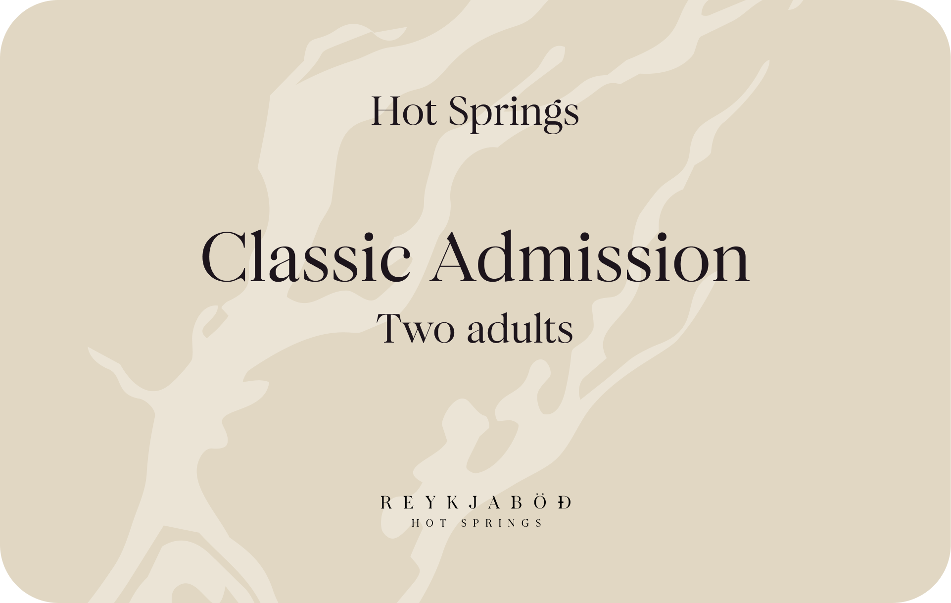 Hot Springs Pass for 2 adults